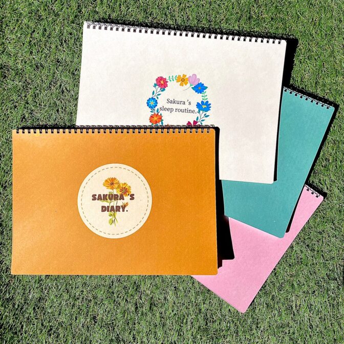 育児記録ノート　ネントレノート　横書き