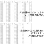 育児記録　双子　横書き