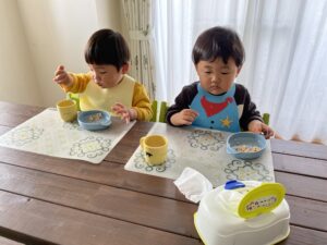双子　2歳　ご飯　おやつ