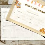 育児記録ノート　横書き　　 リアルタイム