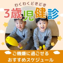 3歳児健診で機嫌良く過ごせるおすすめスケジュール